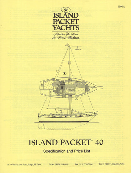 Island Packet 40 Specification Brochure