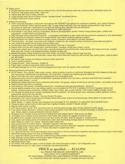 Island Packet 40 Specification Brochure