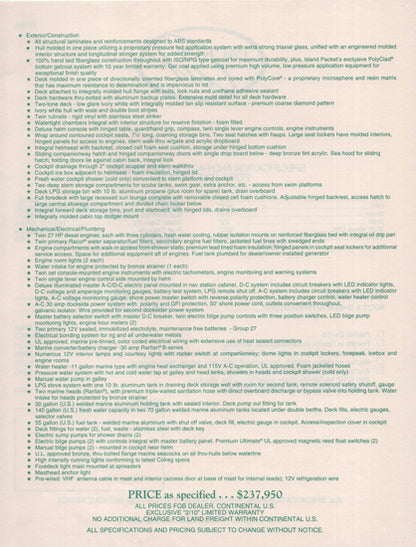 Island Packet Cat 35 Specification Brochure
