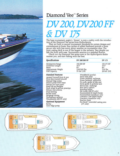 Hydra Sports 1987 Freshwater Brochure