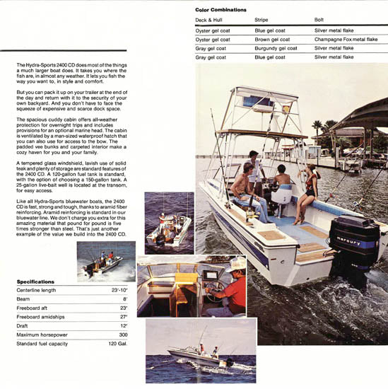 Hydra Sports 1982 Saltwater Brochure