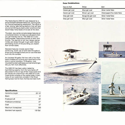 Hydra Sports 1982 Saltwater Brochure