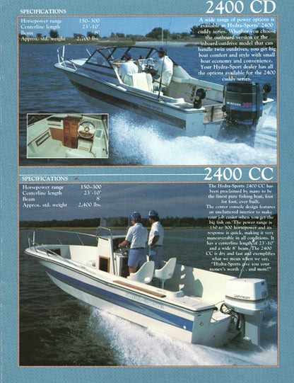 Hydra Sports 1985 Saltwater Brochure