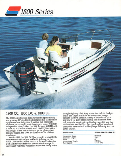 Hydra Sports 1987 Saltwater Brochure