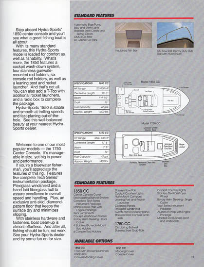 Hydra Sports 1991 Saltwater Brochure