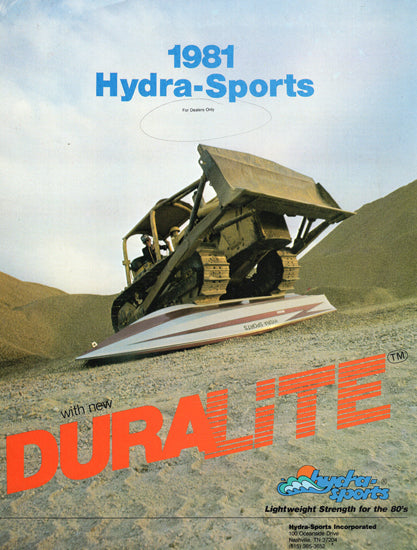 Hydra Sports 1981 Dealer Price Brochure
