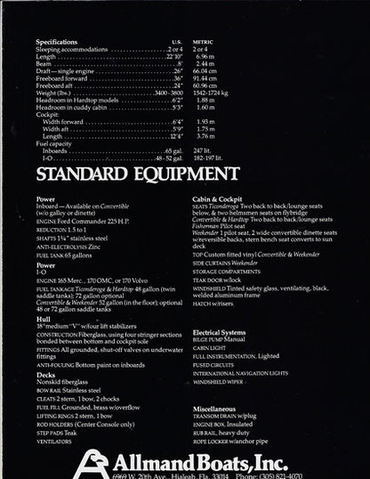 Allmand 23 Deluxe Brochure
