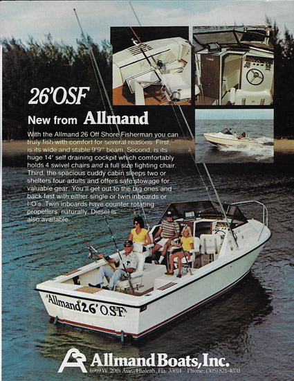 Allmand 26 Offshore Fisherman Brochure – SailInfo I boatbrochure.com