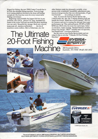 Hydra Sports 2000CC Brochure