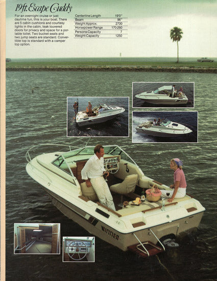 Winner 1985 Escape Brochure