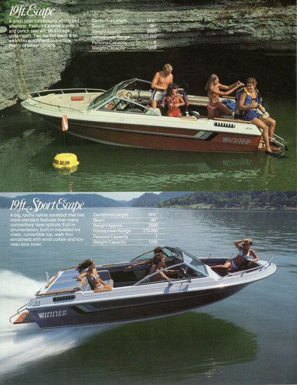 Winner 1985 Escape Brochure