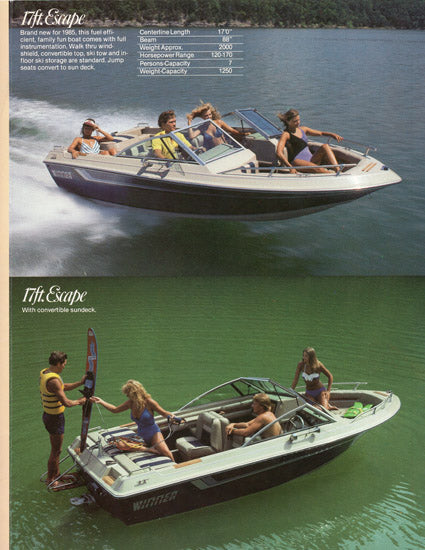Winner 1985 Escape Brochure