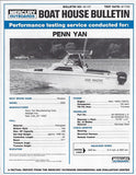 Penn Yan Shadow 2500 Mercruiser Performance Report Brochure