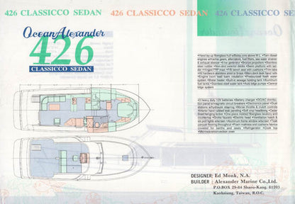 Ocean Alexander Classicco 426 Sedan Specification Brochure