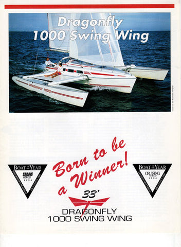 Dragonfly 1000 Swing Wing Cruising World Magazine Reprint Brochure