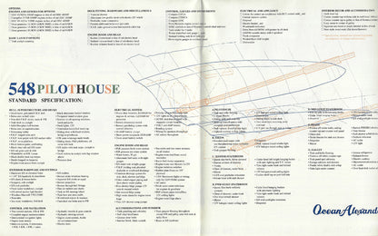 Ocean Alexander 548 Pilothouse Specification Brochure