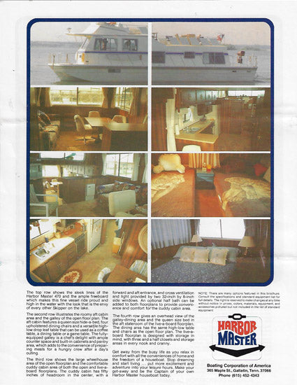 Harbor Master 470 Brochure