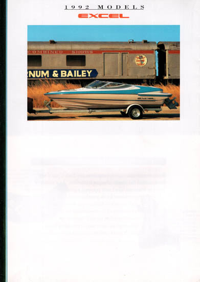Wellcraft 1992 Excel Poster Brochure