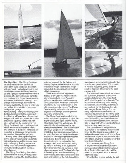 Flying Scot Brochure