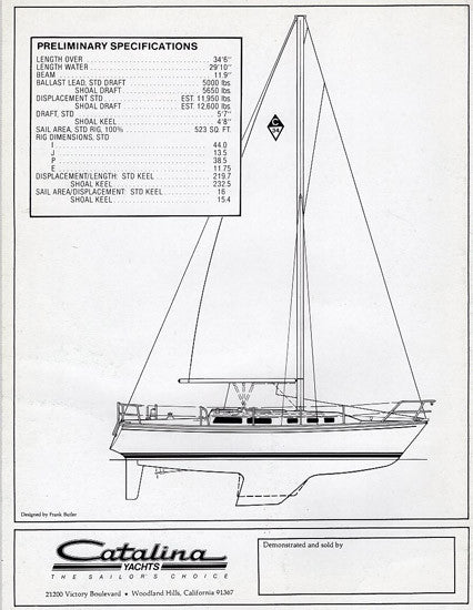 Catalina 34 Brochure