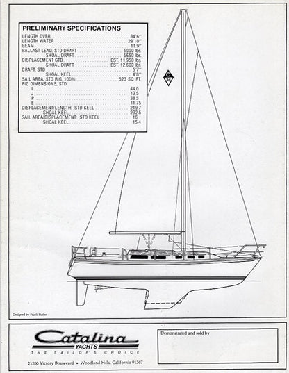 Catalina 34 Brochure