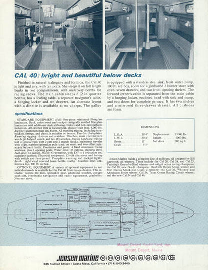 Cal 40 Brochure