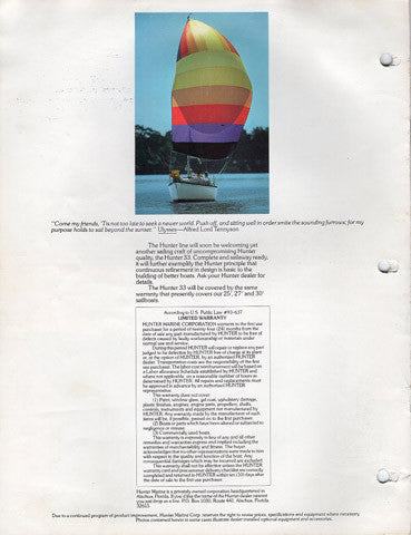 Hunter 1976 Brochure