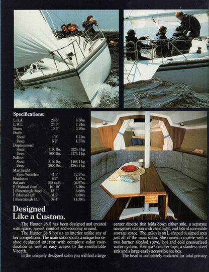 Hunter 28.5 Brochure