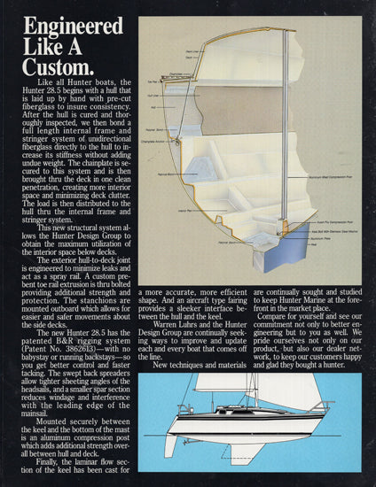 Hunter 28.5 Brochure