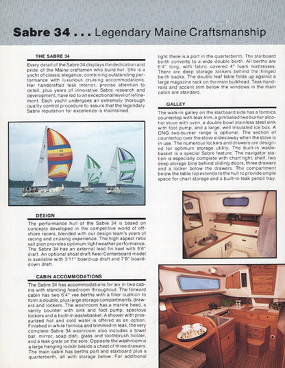 Sabre 34 Brochure