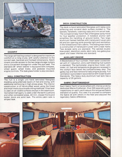 Sabre 34 Brochure