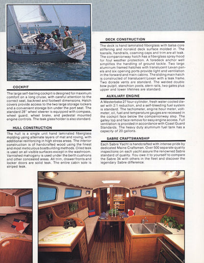 Sabre 34 Brochure