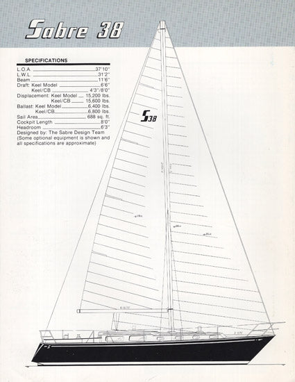 Sabre 38 Brochure