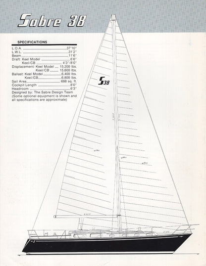 Sabre 38 Brochure