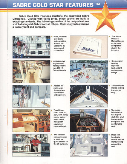 Sabreline 36 Motor Yacht Brochure