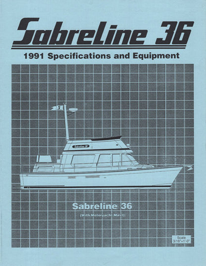 Sabreline 36 Motor Yacht Specification Brochure