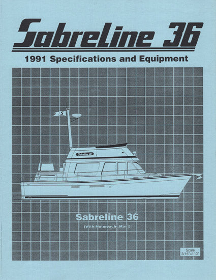 Sabreline 36 Motor Yacht Specification Brochure