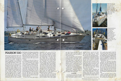Pearson 530 Motorboating & Sailing Magazine Reprint Brochure