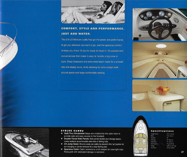 Monterey 2003 Sport Boat Brochure