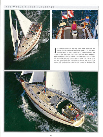 Island Packet The World's Best Sailboats Volume II Book Reprint Brochure