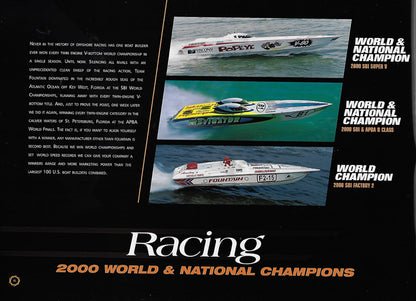Fountain 2000 Racing Brochure