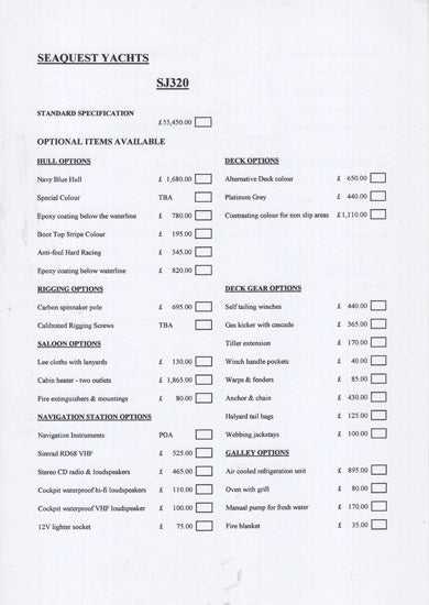 Seaquest SJ320 Brochure Package