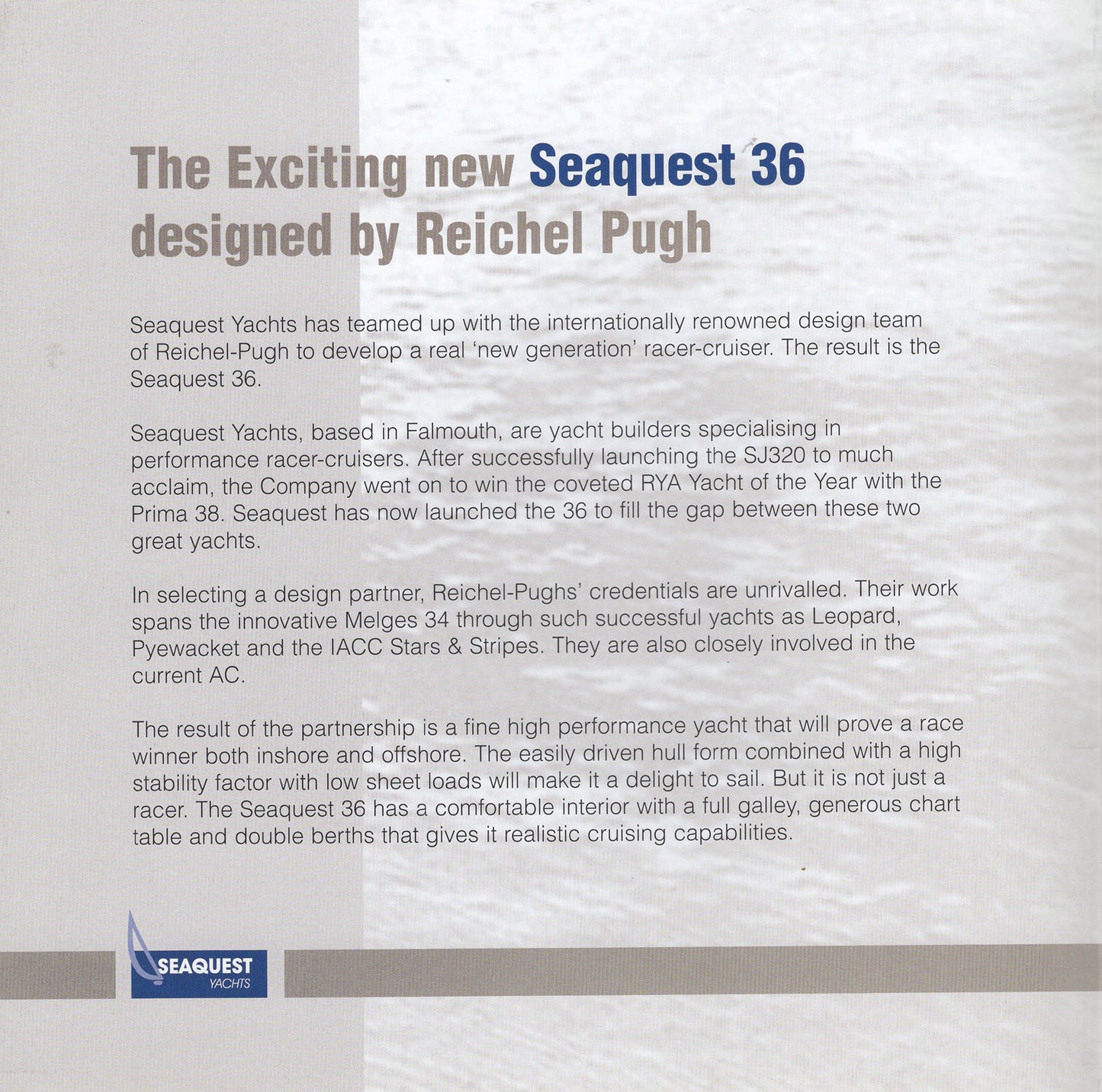 Seaquest 36 Preliminary Brochure