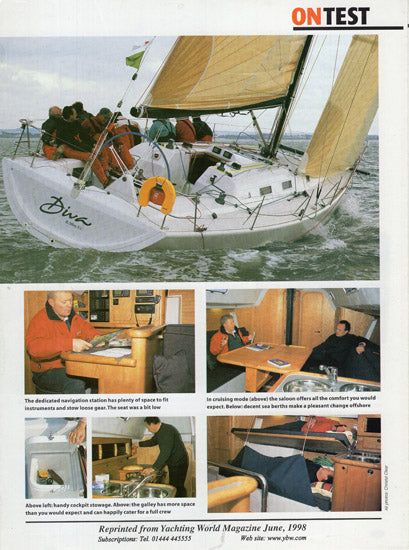 Seaquest Prima 38 One Design Yachting Monthly Magazine Reprint Brochure