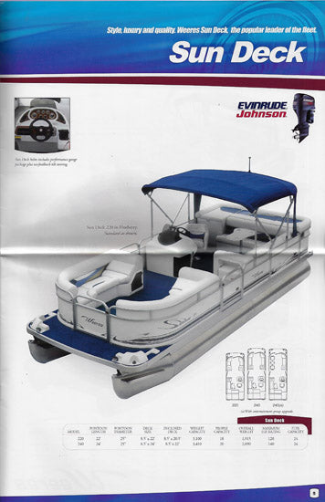 Weeres 2003 Pontoon Brochure