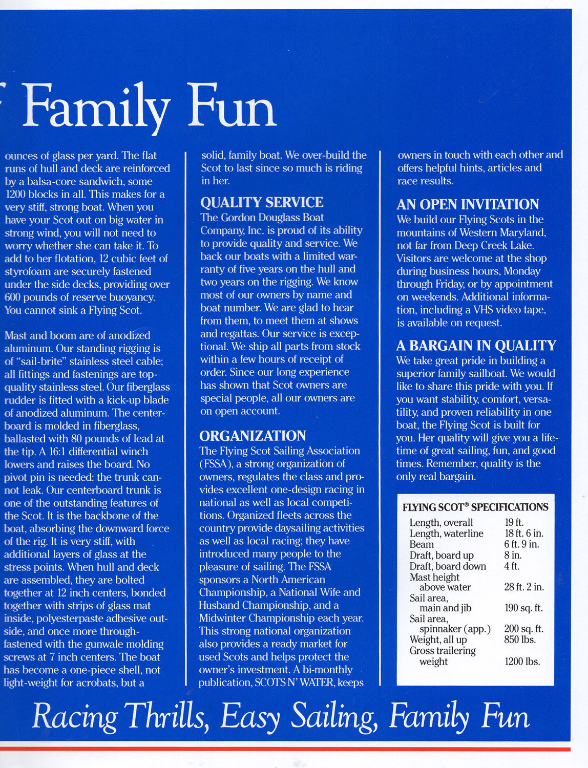Flying Scot Brochure