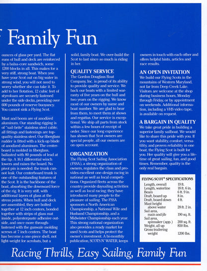 Flying Scot Brochure