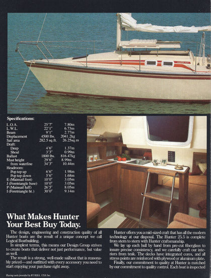 Hunter 25.5 Brochure