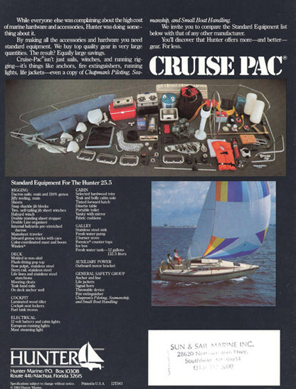 Hunter 25.5 Brochure
