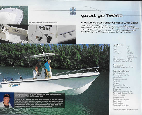 True World Marine 2003 Brochure